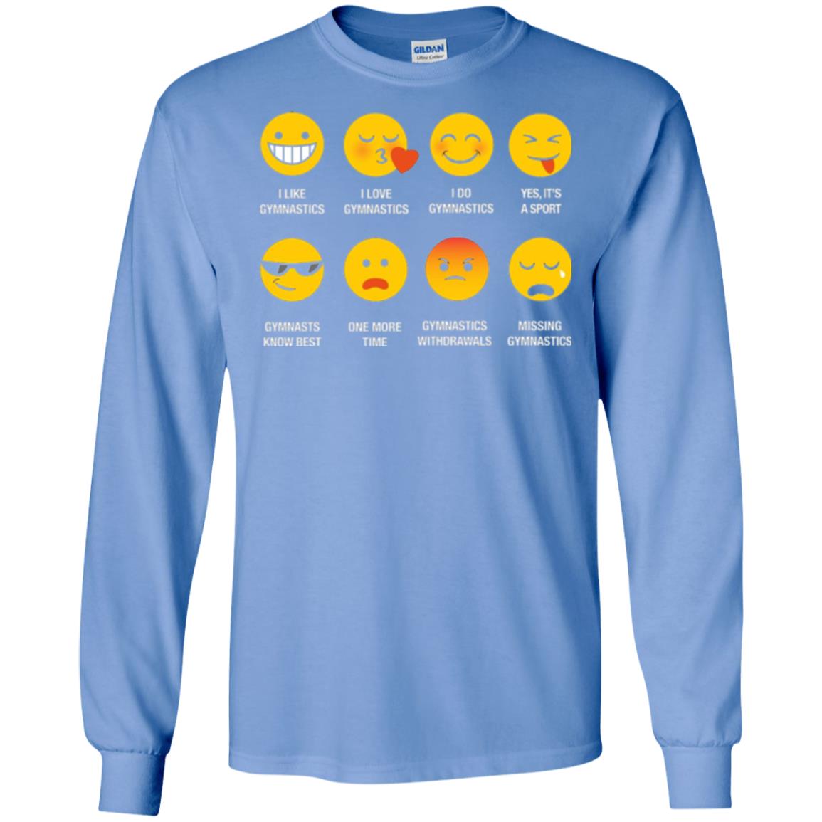 Gymnastic Lovers T-shirt Emoji Carolina Blue