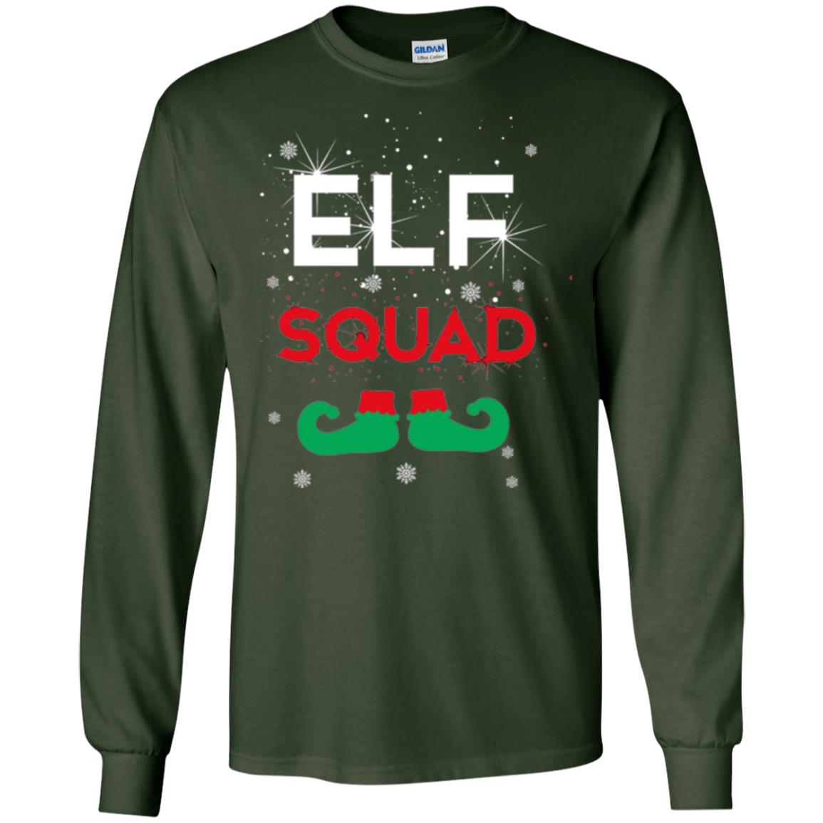 Christmas T-shirt Elf Squad Forest Green