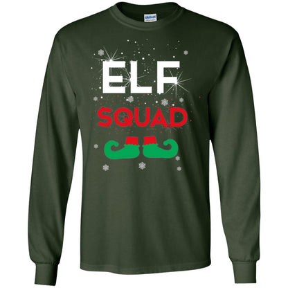 Christmas T-shirt Elf Squad Forest Green