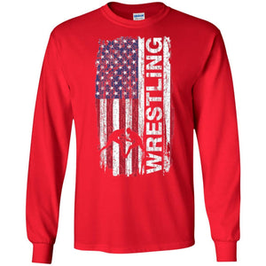 Usa Flag Wrestling T-shirt