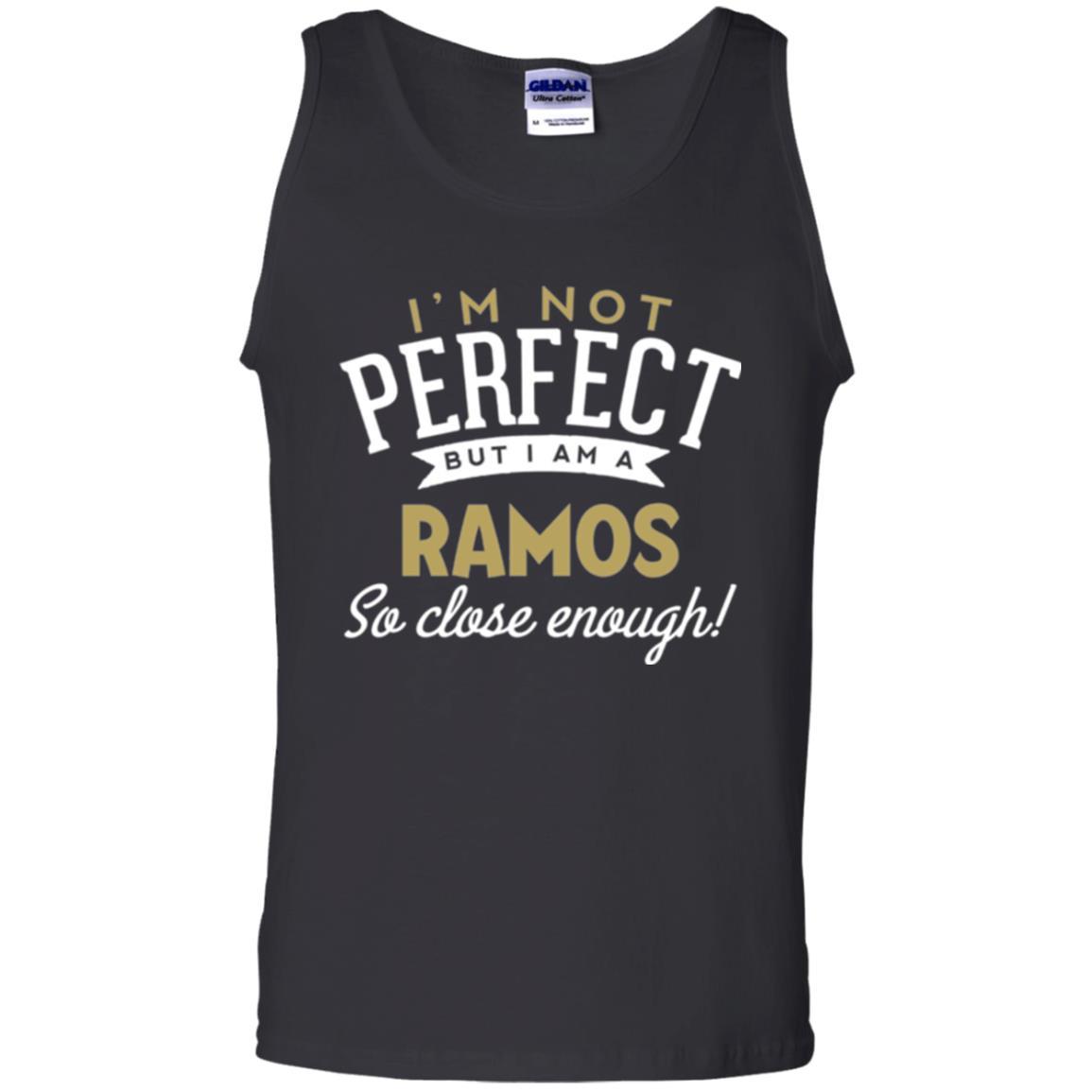 Soccer T-shirt I'm Not Perfect But I Am A Ramos Black