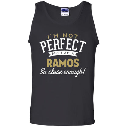 Soccer T-shirt I'm Not Perfect But I Am A Ramos Black
