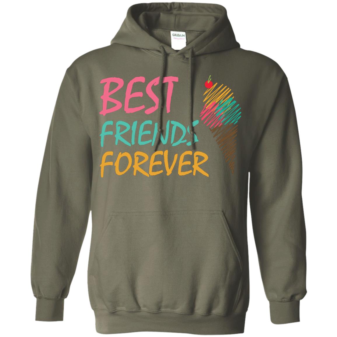 Best Friends Forever Ice Cream Lover T-shirt Military Green