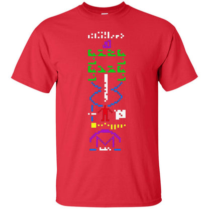 Astronomer T-shirt 1974 Arecibo Message Cool Space Exploration Red
