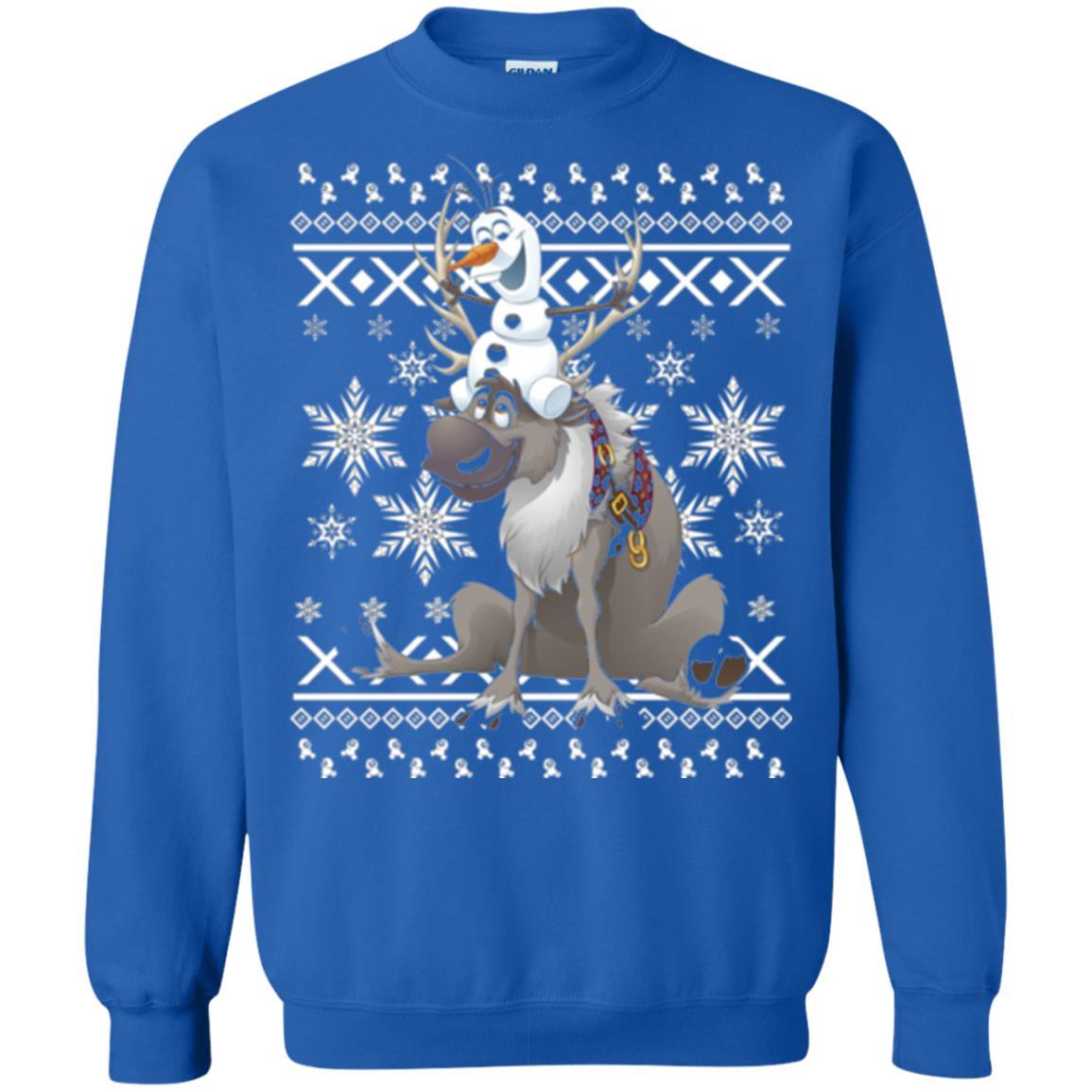 Film T-shirt Frozen Olaf Sven Riding Antler Royal