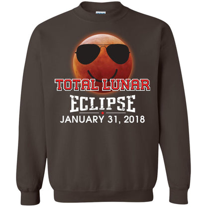 Blood Moon T-shirt Total Lunar Eclipse January 31. 2018 Dark Chocolate