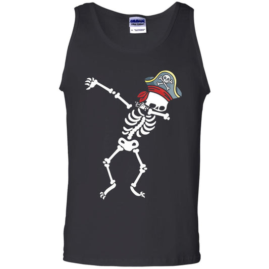 Dabbing Skeleton With Pirates Hat T-shirt Black