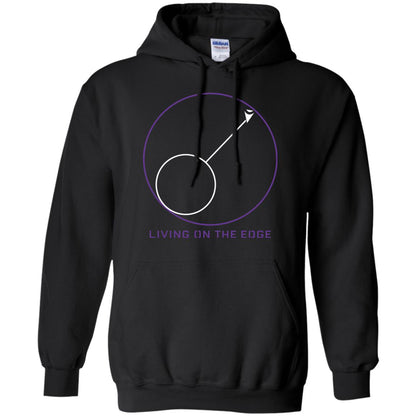 Gamer T-shirt Living On The Edge Run From The Storm Black
