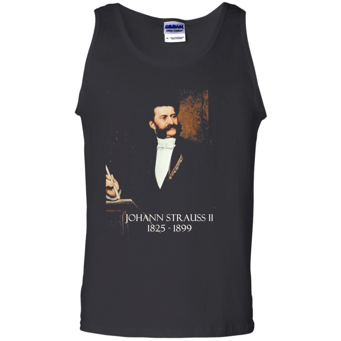 Musician T-shirt Johann Strauss Ii Black