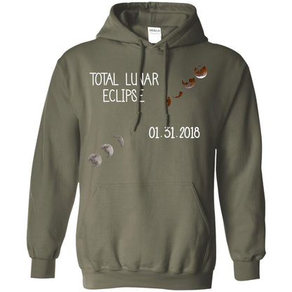 Total Lunar Eclipse 01-31-2018 Celebration Shirt Military Green