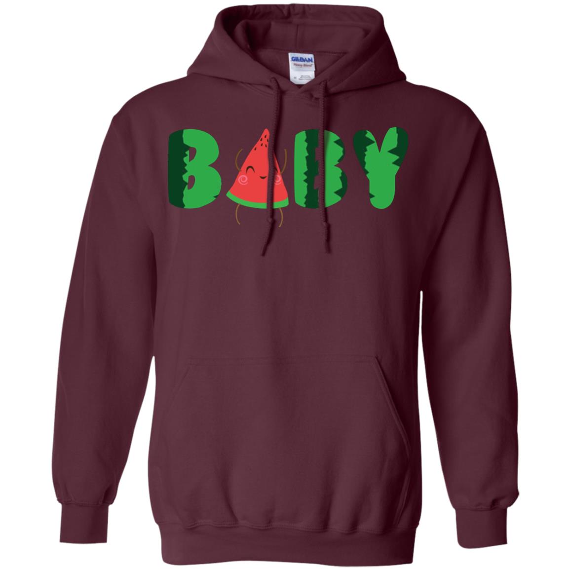 Baby Watermelon Funny Summer Melon Fruit Shirt For Baby Kids Maroon
