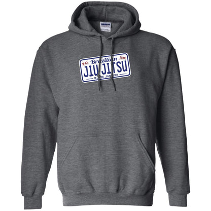 Funny Jiu Jitsu Bjj License Plate T-shirt Dark Heather