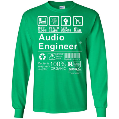 Audio Engineer Shirt Multi Tasking Problem Solving Irish Green