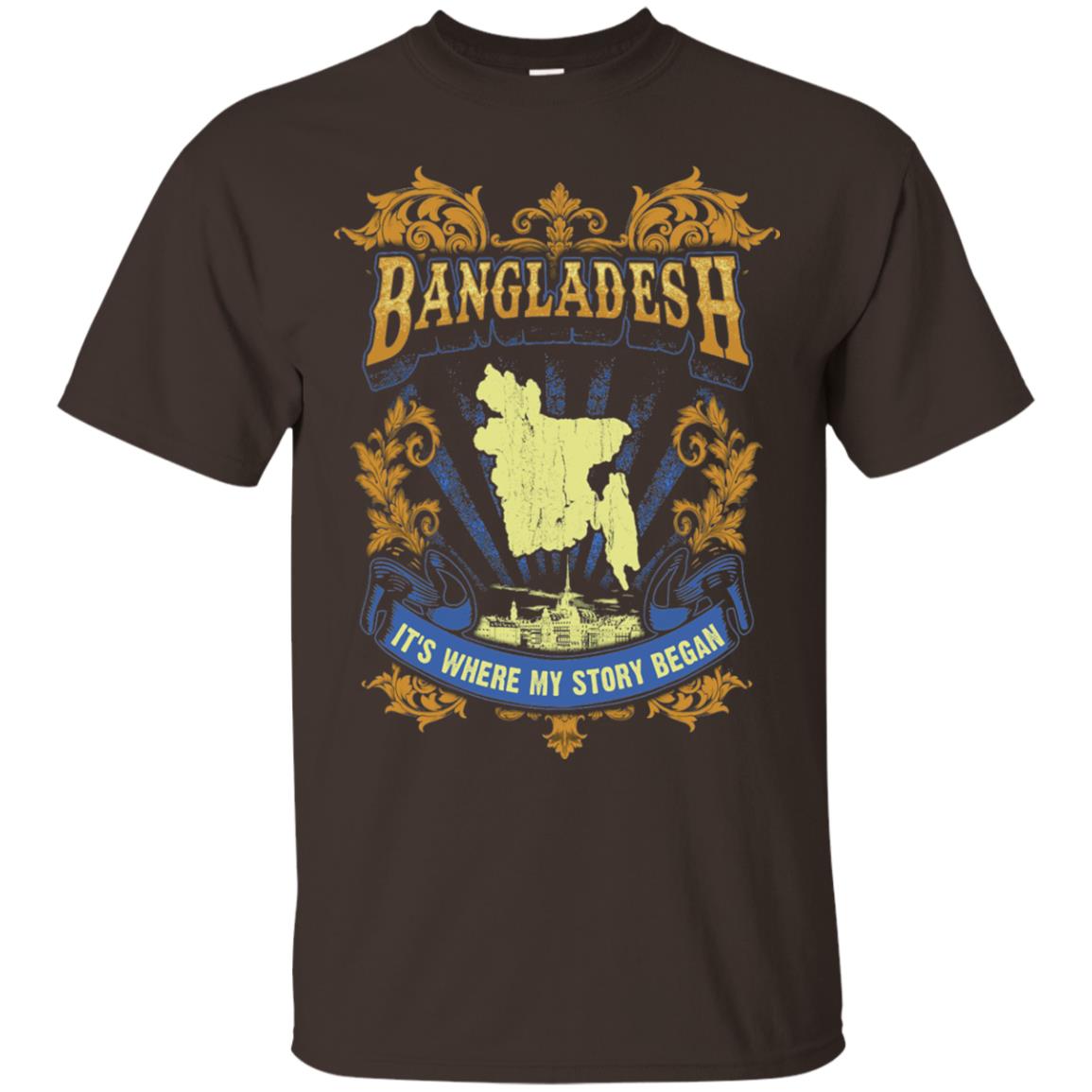 Bangladesh It_s Where My Story Began T-shirt Dark Chocolate
