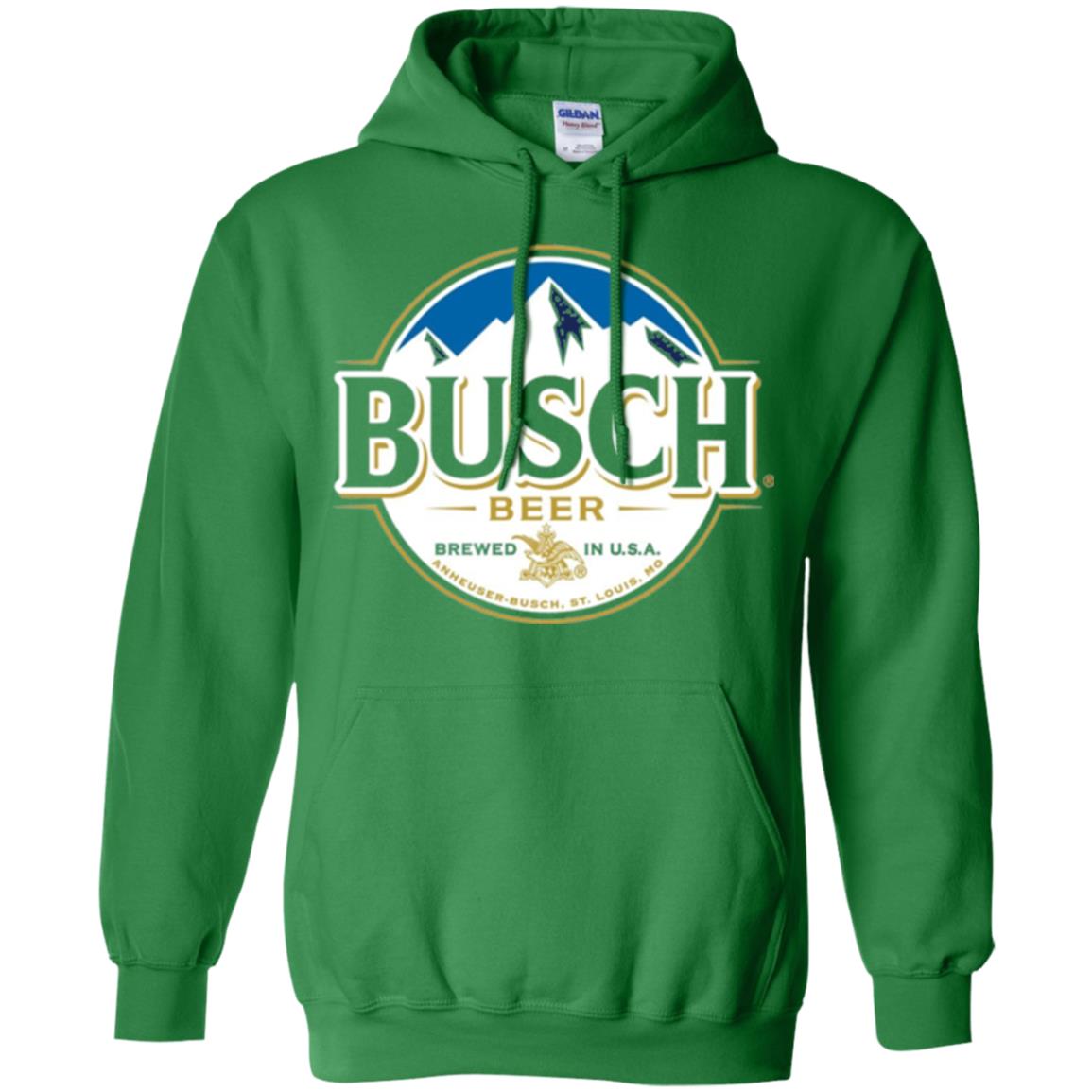Beer Lovers T-shirt Busch Beer Irish Green