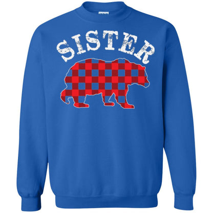 Family T-shirt Red Plaid Sister Bear Royal