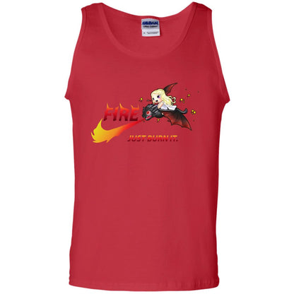 Fire Just Burn It Dany Drogon T-shirt Red