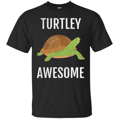 Turtle T-shirt Turtley Awesome Black