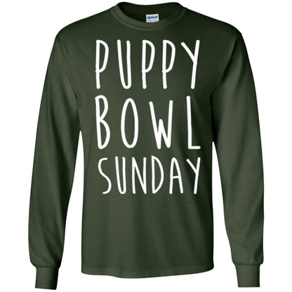 Football Dog Lover T-shirt Puppy Bowl Sunday T-shirt Forest Green