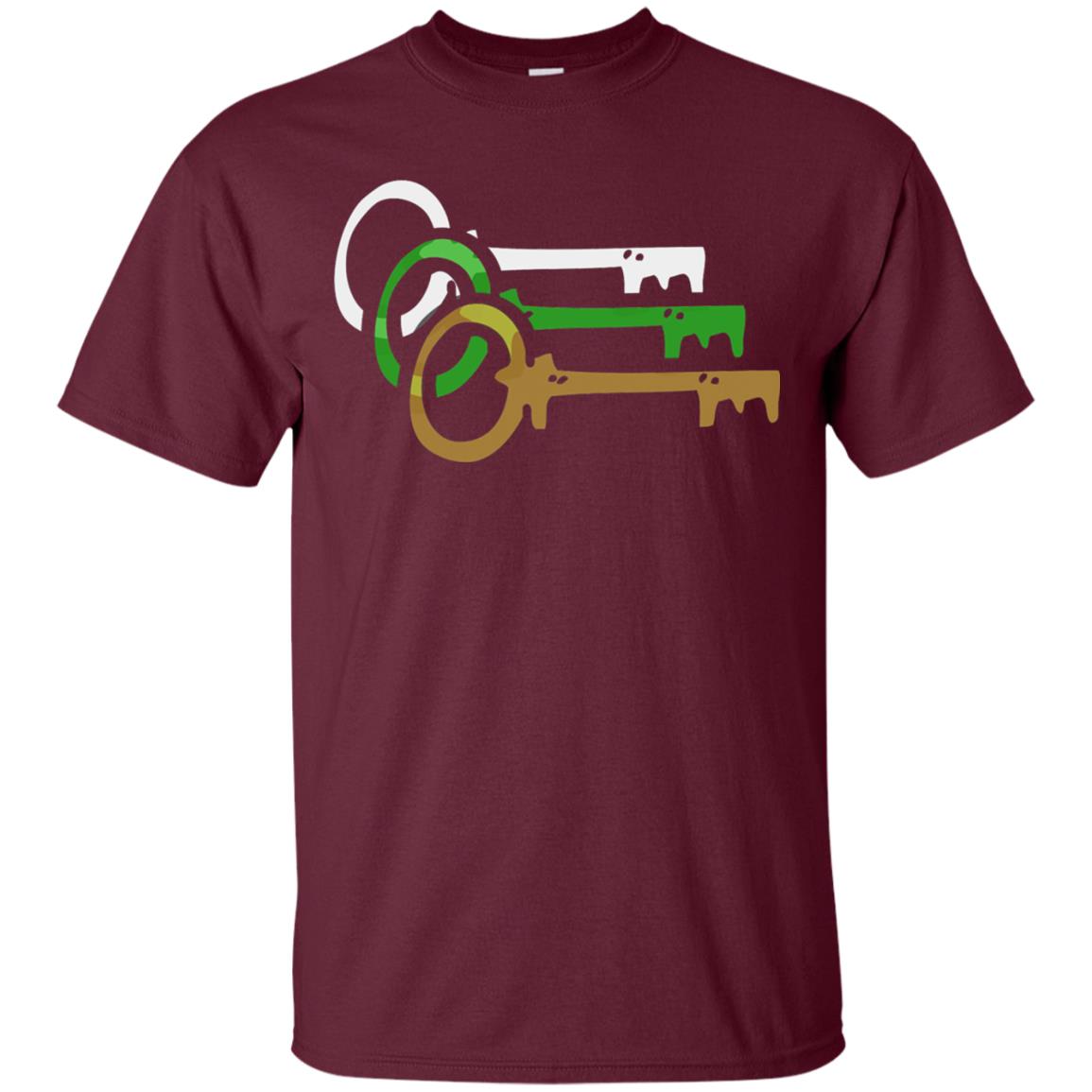 Player One Ready Keys Gamer T-shirt Maroon