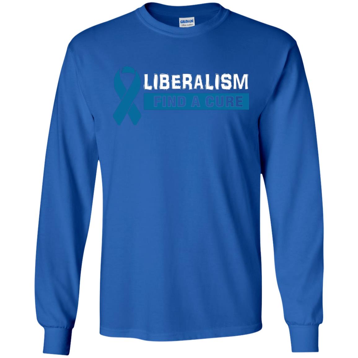 Liberalism Find A Cure Shirt Royal