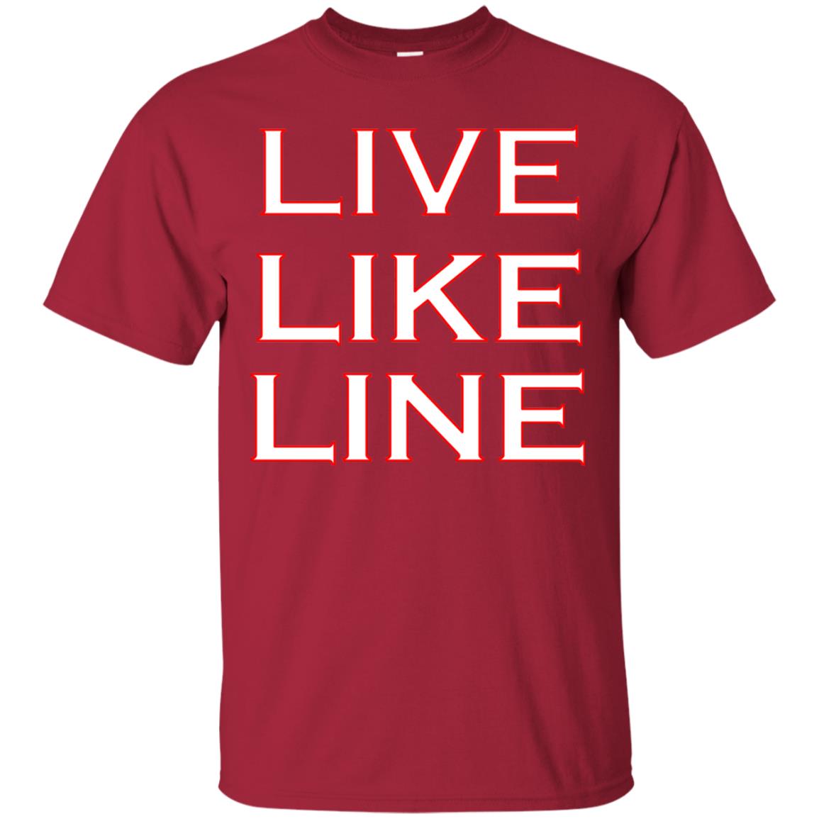Live Like Line Volleyball Lover Shirt Cardinal