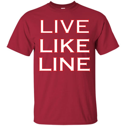 Live Like Line Volleyball Lover Shirt Cardinal