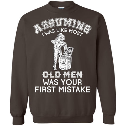 Assuming I Was Like Most Old Men Beekeeper T-shirt Dark Chocolate