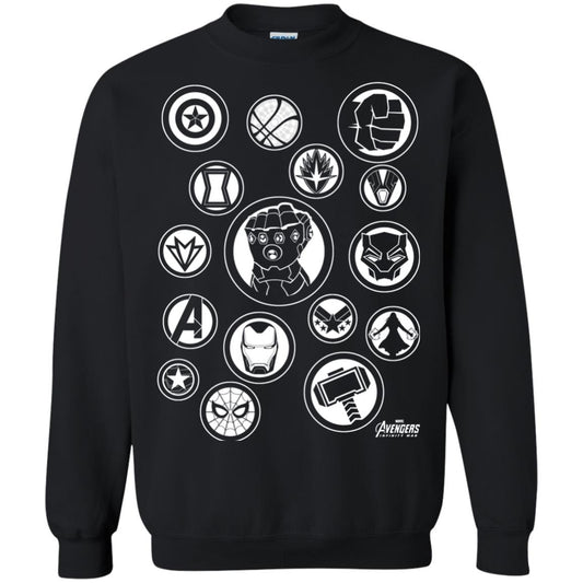Infinity War Tonal Hero Icon Movie T-shirt Black