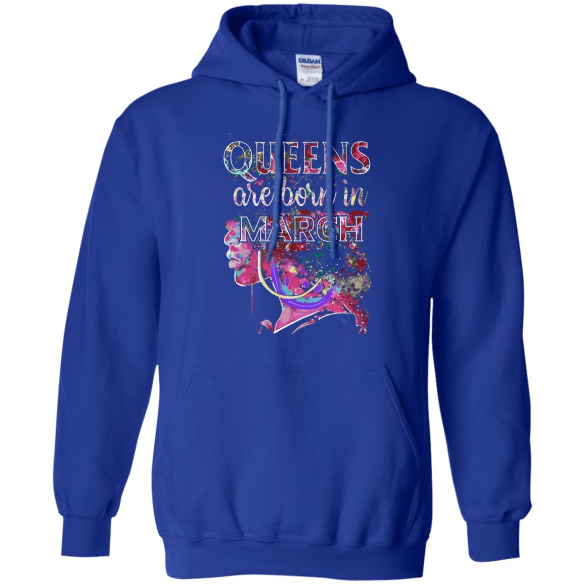 Birthday T-shirt Queens Are Born In March Royal