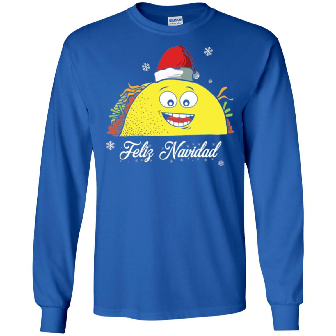Christmas T-shirt Taco Feliz Navidad Royal
