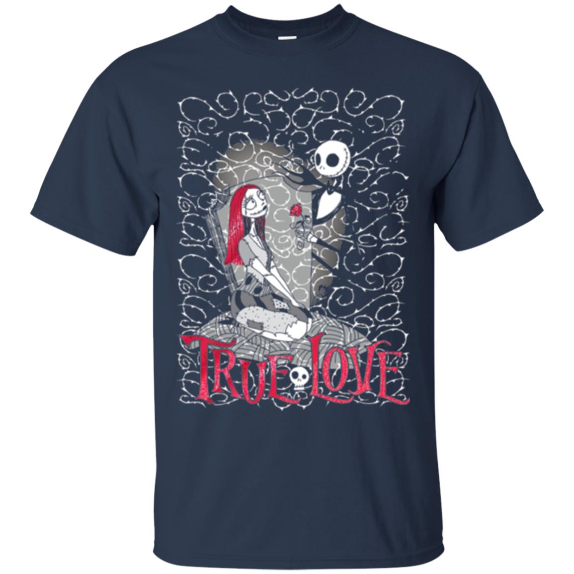 Disney Nightmare Before Christmas True Love Halloween T-shirt Navy