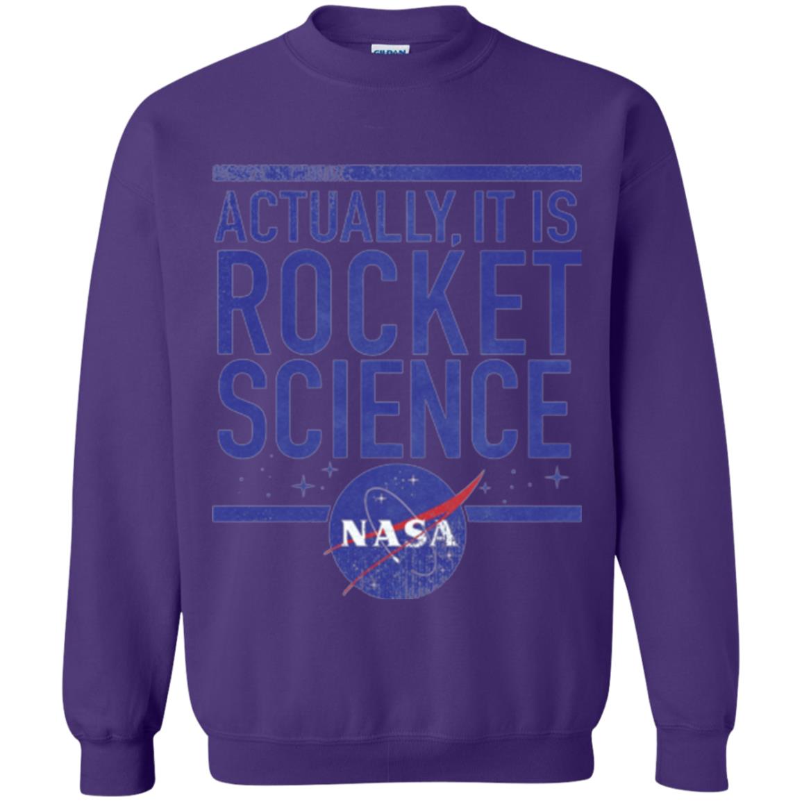 Science T-shirt Actually It Is Rocket Science Graphic Purple