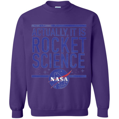 Science T-shirt Actually It Is Rocket Science Graphic Purple