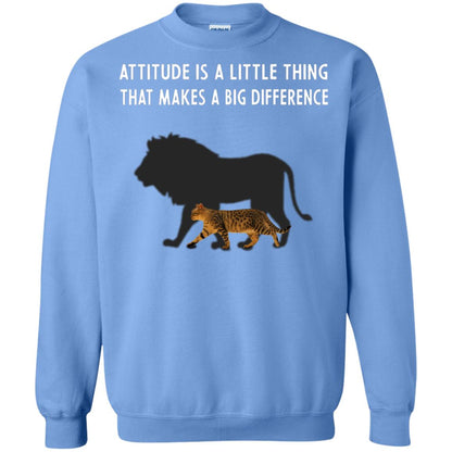 Attitude Is Little Thing That Make A Big Difference Best Quote Shirt Carolina Blue