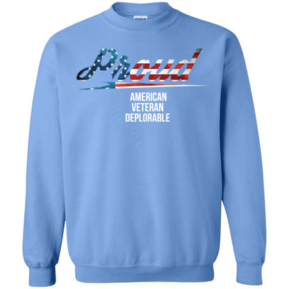 Veteran T-shirt Proud American Veteran Deplorable Carolina Blue