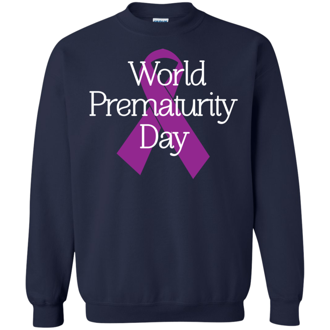 Cancer Awareness T-shirt World Prematurity Day T-shirt Navy