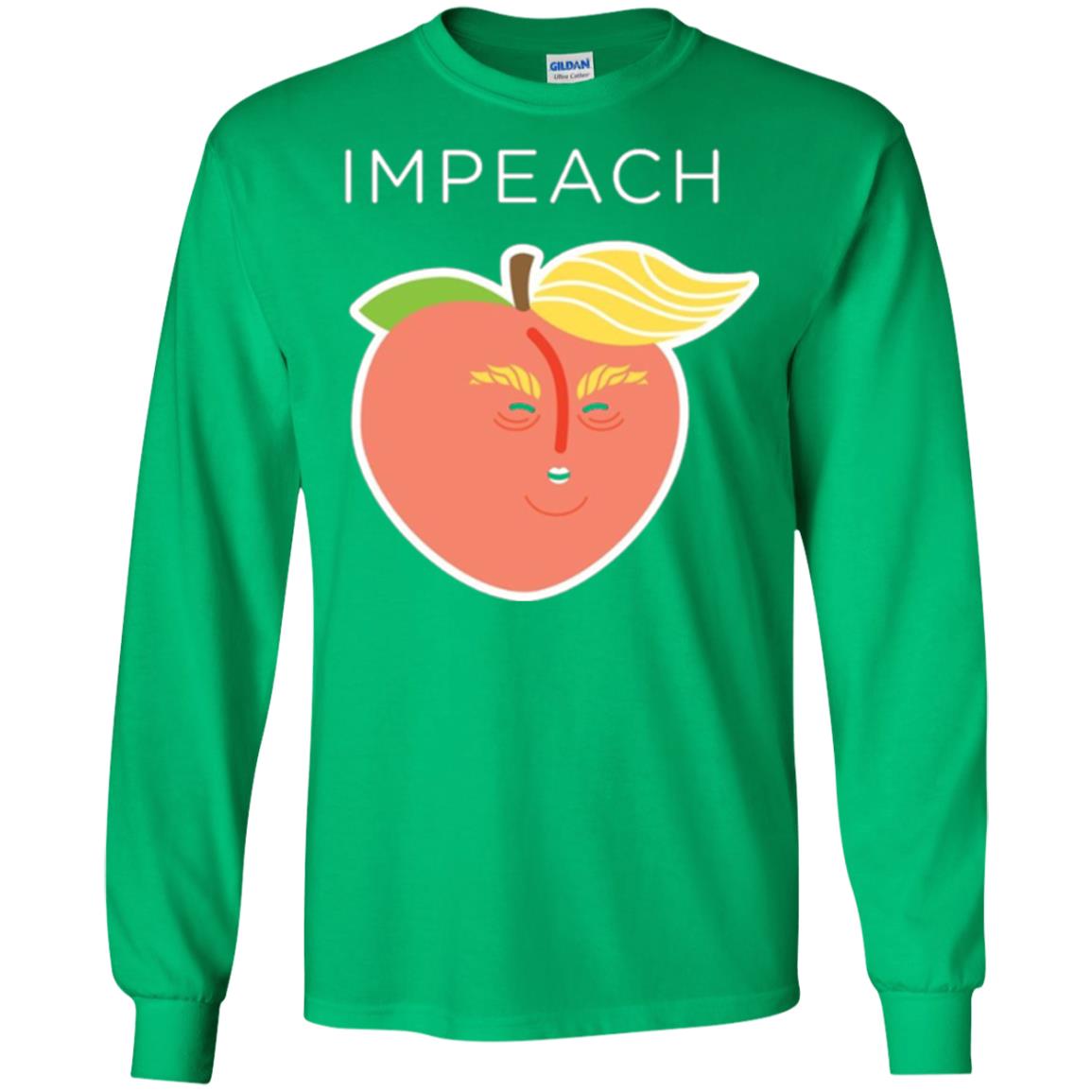 Anti Trump Peach Emoji T-shirt Impeach Donald Irish Green