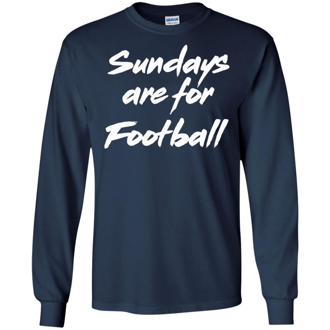 Football Lover T-shirt Sundays Are For Football Navy