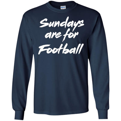 Football Lover T-shirt Sundays Are For Football Navy
