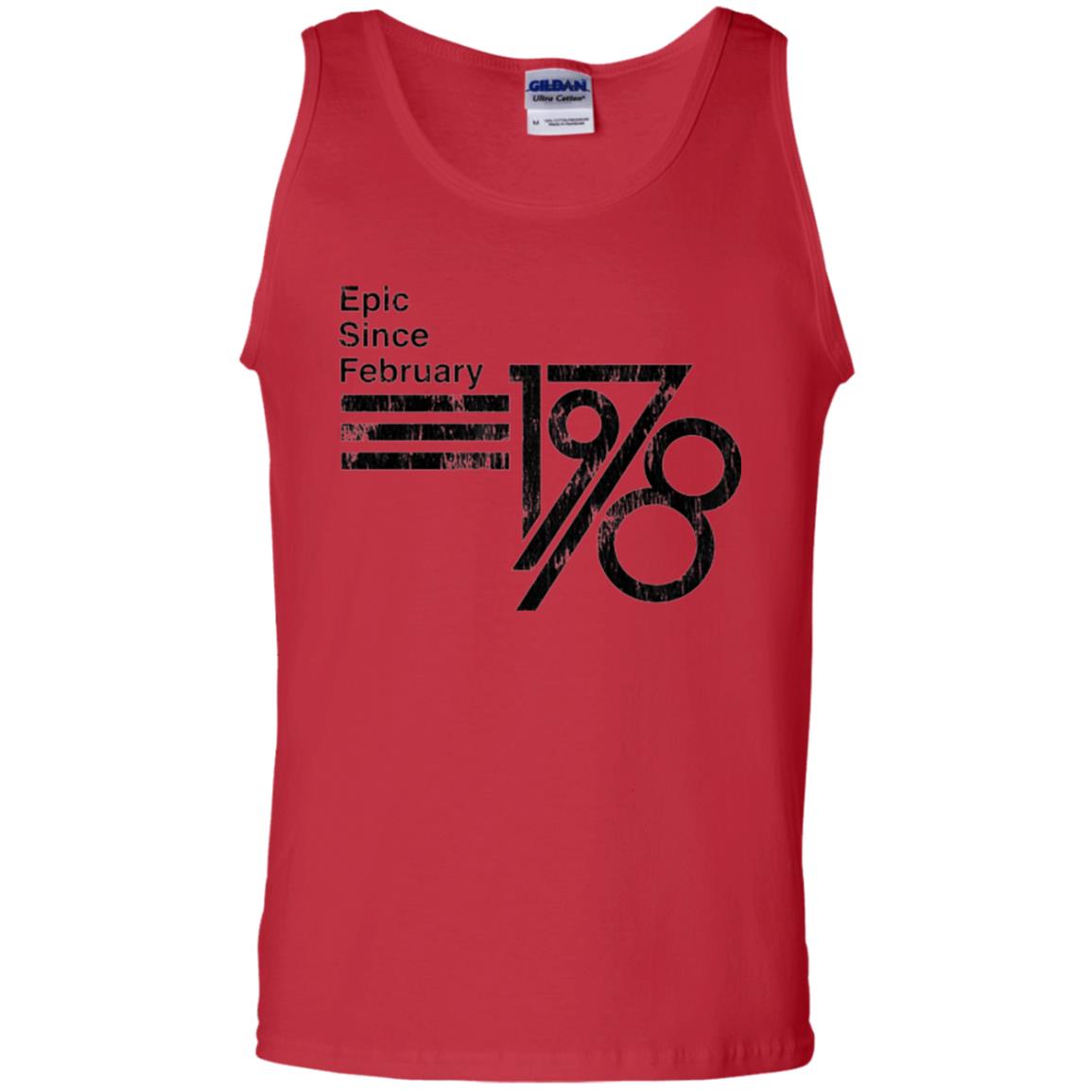 Epic Since February 1978 Birthday Gift T-shirt Red