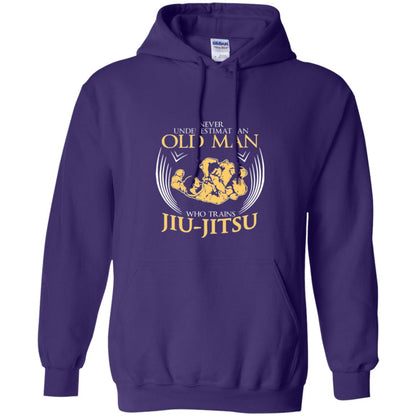 Old Man Who Trains Jiu Jitsu Jiu Jitsu T-shirt Purple