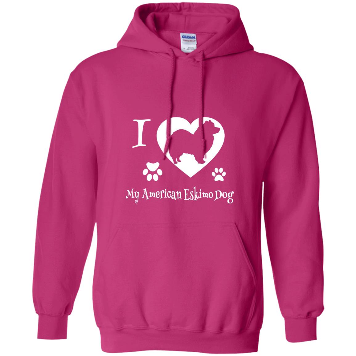 Dog Lover T-shirt I Love My American Eskimo Dog Heliconia