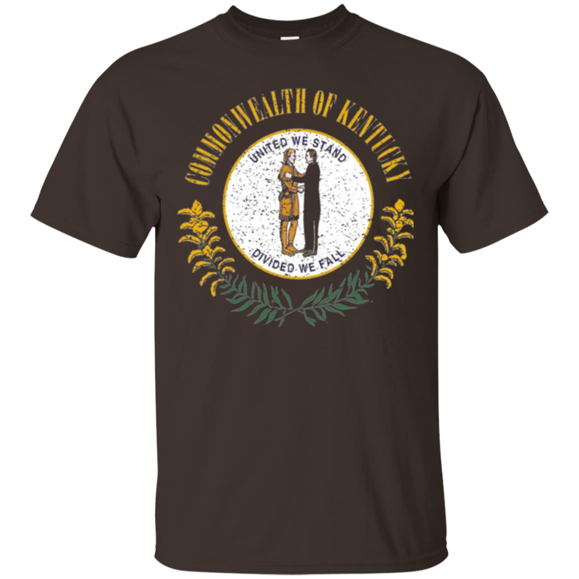 Kentucky State Flag T-shirt Dark Chocolate
