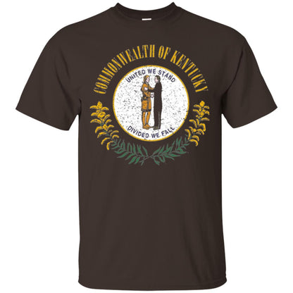 Kentucky State Flag T-shirt Dark Chocolate