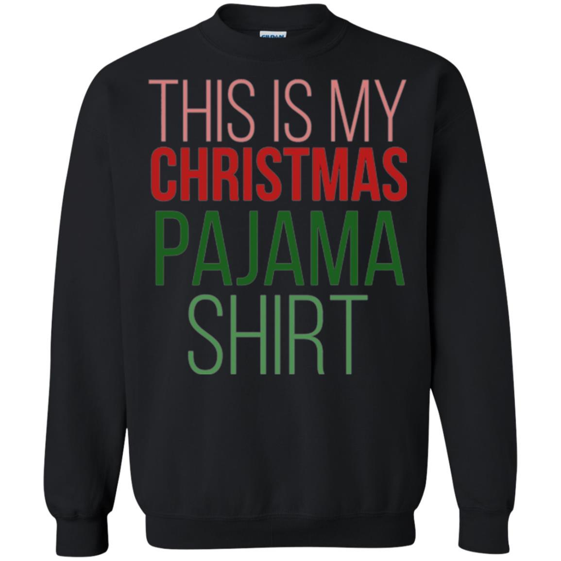 Christmas T-shirt This Is My Christmas Pajama Black