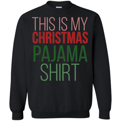 Christmas T-shirt This Is My Christmas Pajama Black