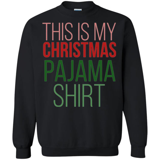 Christmas T-shirt This Is My Christmas Pajama Black