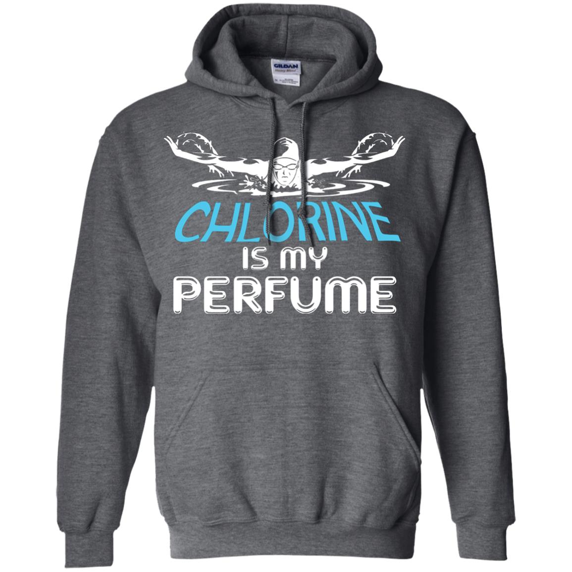 Swimmer T-shirt Chlorine Is My Perfume Dark Heather