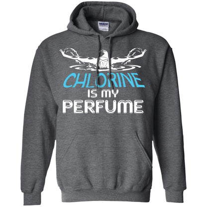 Swimmer T-shirt Chlorine Is My Perfume Dark Heather